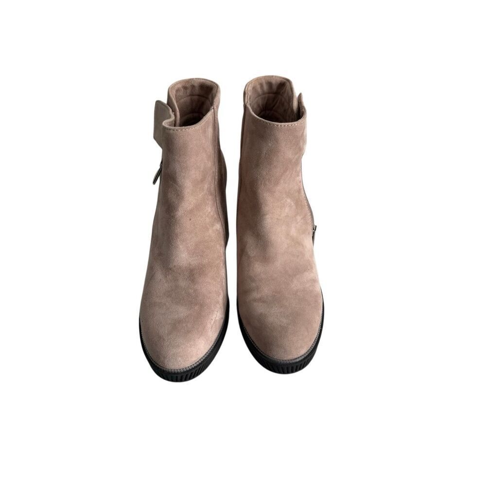 LDP L'Amour Des Pieds Womens Taupe Lanelle Suede Block Heel Ankle Boots Size 9M - Picture 12 of 15